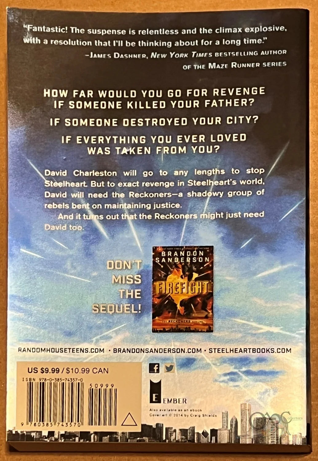 Steelheart (The Reckoners #1) by Brandon Sanderson