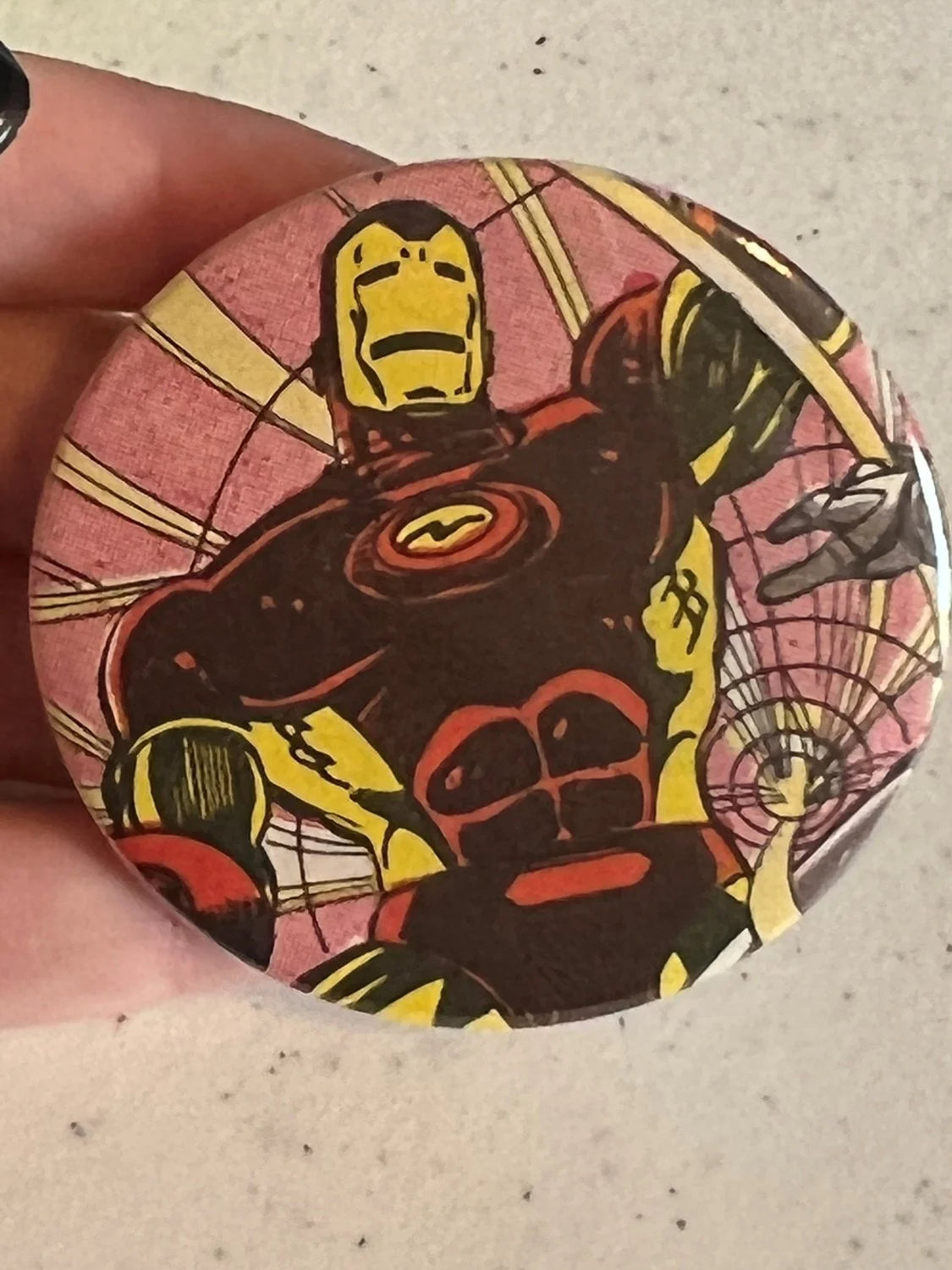 52mm Iron Man OOAK (~2.25") Button Pinback