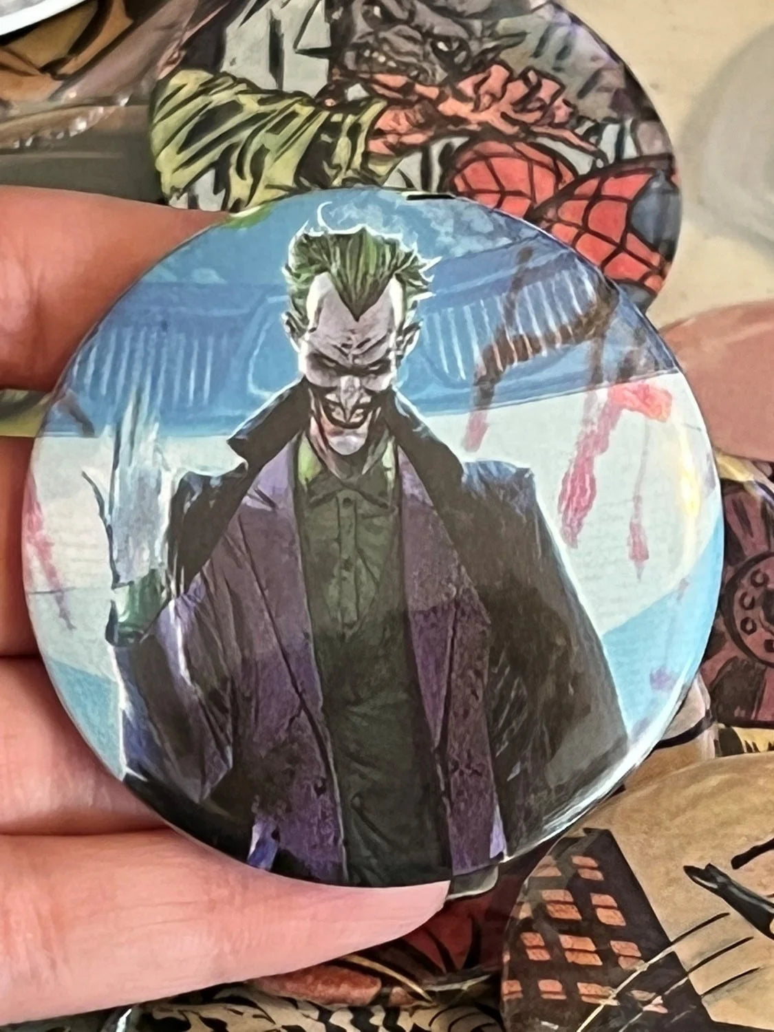 52mm Joker War OOAK (~2.25") Button Pinback