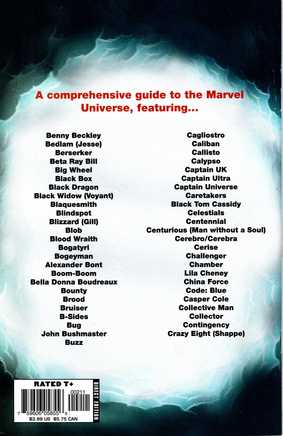 Official Handbook to the Marvel Universe 2 of 12 A-Z: Benny Beckley to Crazy Eight 2006